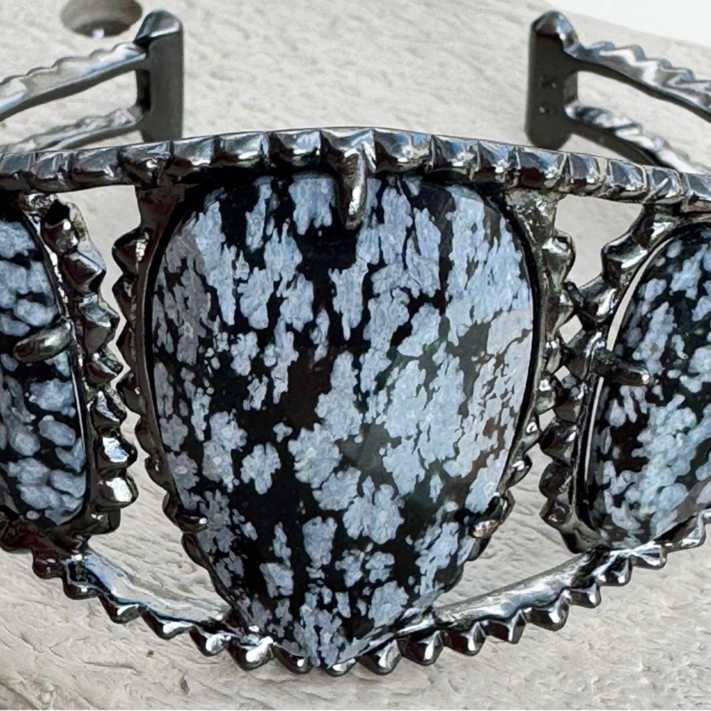 Kendra Scott PROTO Obsidian Cuff Bracelet